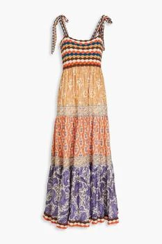 Zimmermann | Paisley-print cotton-voile and crochet maxi dress,商家THE OUTNET US,价格¥968