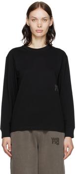 Alexander Wang | Black Essential Long Sleeve T-Shirt商品图片,独家减免邮费