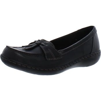 推荐Clarks Ashland Bubble Women's Leather Tasseled Slip On Casual Loafers商品