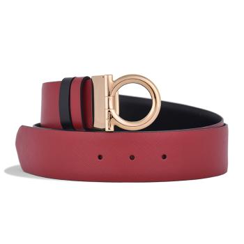 加拿大菲拉格慕腰带, Salvatore Ferragamo | SALVATORE FERRAGAMO 男女同款红色双面扣环腰带 23-A946-0550105【包装随机，部分无包装盒】商品图片 独家减免邮费