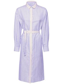 AGNONA | Cotton Blend Shirt Dress W/ Belt商品图片,4.9折