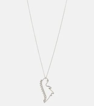 Aliita | Dino 9kt white gold necklace,商家MyTheresa,价格¥2527