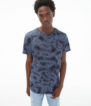 推荐Aeropostale Men's Tie-Dye Curved Hem Crew Tee商品