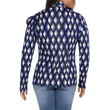 Diane von Furstenberg | Remy Womens Geometric Print Lightweight Mock Turtleneck Sweater商品图片,4.9折