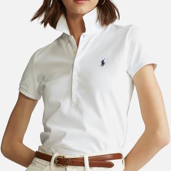 Ralph Lauren | Polo Ralph Lauren Julie Cotton-Blend Polo Shirt商品图片,额外7折, 额外七折