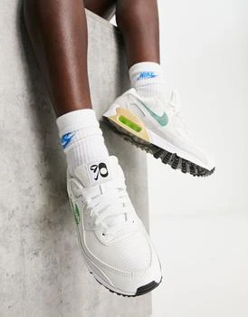 NIKE | Nike Air Max 90 SE in off white and neptune green 7.5折