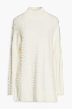 N.PEAL | Embroidered cashmere turtleneck sweater商品图片,6折起
