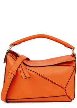 罗意威puzzle价格, Loewe | Puzzle small orange leather cross-body bag商品图片 