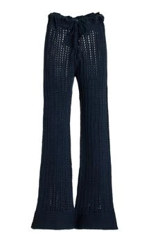 推荐Savannah Morrow - Oak Crocheted Cotton Pants - Navy - XS-S - Moda Operandi商品