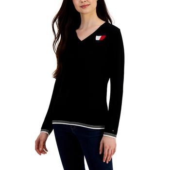 Tommy Hilfiger | Women's Global Heart Ivy Sweater商品图片,7.4折×额外7折, 额外七折