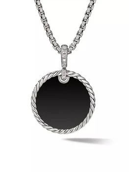 David Yurman | DY Elements® Disc Pendant with Black Onyx Reversible to Mother of Pearl and Pavé Diamonds,商家Saks Fifth Avenue,价格¥5522