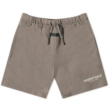 essentials短袖, Essentials | Fear of God ESSENTIALS Kids Logo Sweat Short - Desert Taupe商品图片 