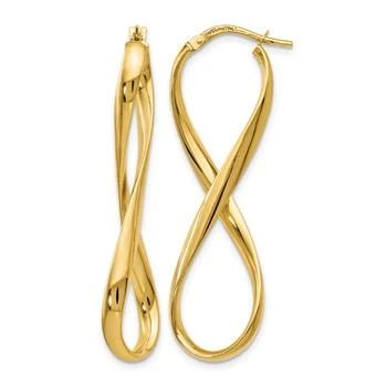 Diamond2Deal | 14K Yellow Gold Infinity Shape Hoop Earrings,商家Premium Outlets,价格¥6095