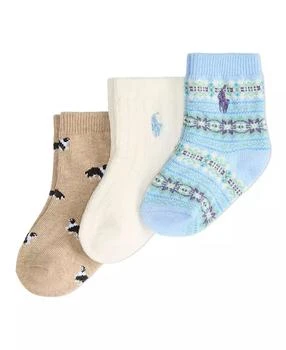 Ralph Lauren | Baby Fair Isle Novelty Sock, 3-Pack,商家Macy's,价格¥118