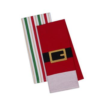 商品Design Imports | Assorted Santa Belt Dishtowel Set,商家Macy's,价格¥144图片