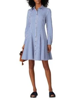 Equipment | Striped Knee Lnegth Shirtdress,商家Saks OFF 5TH,价格¥674