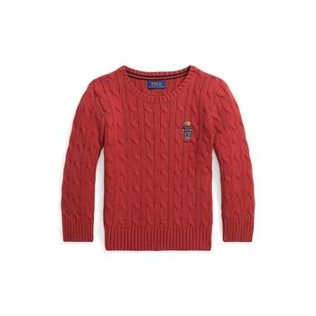 Ralph Lauren | Polo Bear Cable-Knit Cotton Sweater (Toddler/Little Kids),商家Zappos,价格¥316
