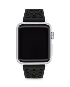 Coach | Apple Watch© Signature Silicone Strap, 38mm & 40mm商品图片,7.5折, 独家减免邮费
