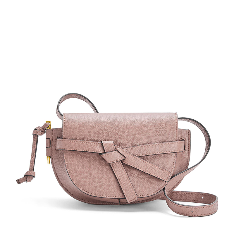 Loewe | LOEWE/罗意威 22春夏新款Gate系列 女士迷你暗腮红色小牛皮鹅卵石纹金扣斜跨单肩包A650N46X02-9068商品图片,7.5折×额外9.5折, 包邮包税, 额外九五折