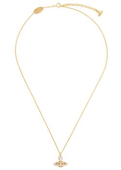推荐Narcissa embellished orb gold-tone necklace商品