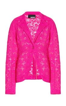 推荐ROTATE - Fitted Lace Blazer - Pink - EU 36 - Moda Operandi商品