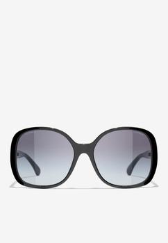 商品Chanel | Oversized Rectangular Sunglasses with Chain Detail,商家Thahab,价格¥2533图片