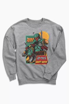 男装Urban Outfitters, Urban Outfitters | Star Wars Boba Fett Bounty Hunter Crew Neck Sweatshirt商品图片 额外9.5折, 额外九五折