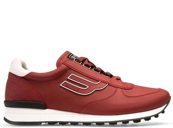 bally男鞋男鞋, Bally | Mens Red Galaxy Rubberized Leather Trainer商品图片 5.2折