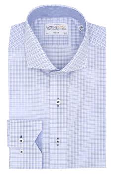 Lorenzo Uomo, Lorenzo Uomo | Textured Windowpane Trim Fit Dress Shirt商品图片 4.3折