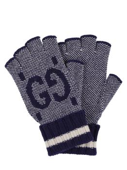 商品Gucci | Soft Cashmere Fingerless Gloves,商家LUISAVIAROMA,价格¥4053图片