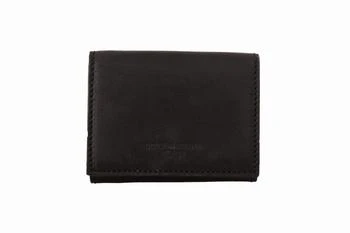 Dolce & Gabbana | Dolce & Gabbana Black Leather Trifold Purse Belt Strap Multi Kit Wallet,商家SEYMAYKA,价格¥2514