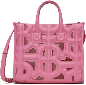 burberry tote, Burberry | 粉色迷你 Freya 托特包商品图片 