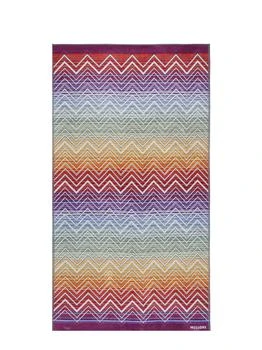 Missoni Home Geometric-Pattern Stripe-Detailed Bath Towel