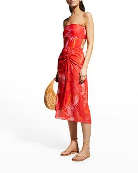 推荐Diana Tropical Palm Ruched Skirt商品