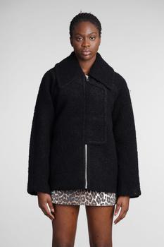 Ganni | Ganni Coat In Black Wool商品图片,