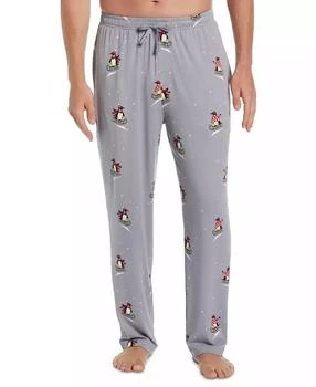 Perry Ellis | Men's Deluxe Touch Knit Printed Pajama Pant,商家Macy's,价格¥75