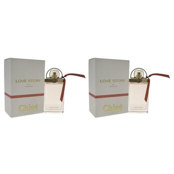 chloe香水代购, Chloé | Chloe Love Story Eau Sensuelle by Chloe for Women - 2.5 oz EDP Spray - Pack of 2商品图片 8.3折