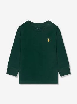 Ralph Lauren | Baby Boys Long Sleeve T-Shirt in Green 额外8折, 额外八折