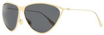 Dior Women's Oval Sunglasses NewMotard J5GIR Gold 65mm product img