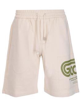 GCDS | GCDS Logo Print Drawstring Shorts商品图片,5.9折