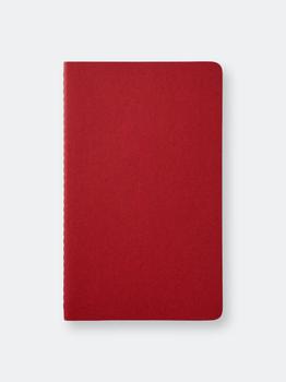 推荐Moleskine Cahier Ruled Journal L Cranberry Red ONE SIZE商品