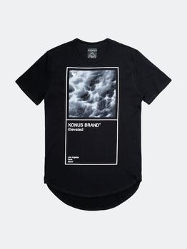 Konus Men's 'Elevated' Scallop Graphic Tee in Black product img