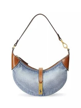 Mini Denim & Leather Shoulder Bag,价格$507.95