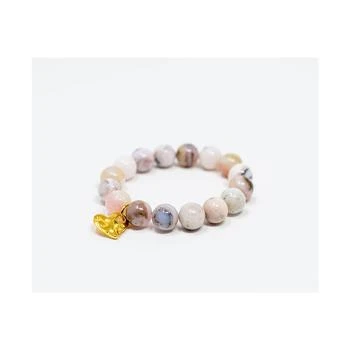 Katie's Cottage Barn | Pink Opal Gemstone with Hammered Gold Charm Bracelet,商家Macy's,价格¥269