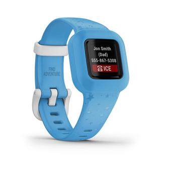美国Garmin, Garmin | Unisex Vívofit Jr. 3 Blue Stars Silicone Strap Smart Watch 200mm商品图片 