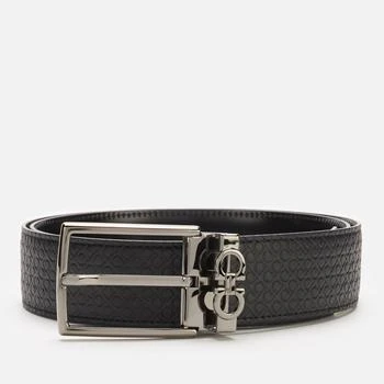 推荐Ferragamo Men's Classic Reversible And Adjustable Gancini Belt - Black商品