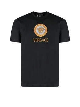 Versace | Versace Logo Printed Crewneck T-Shirt,商家Cettire,价格¥3408