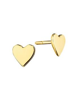 商品CADAR | Wings Of Love 18K Yellow Gold Small Heart Stud Earrings,商家Saks Fifth Avenue,价格¥2805图片