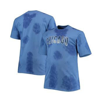 推荐Men's Royal Chicago Cubs Big and Tall Tie-Dye T-shirt商品