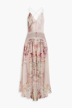 Camilla | Studded printed silk-georgette midi dress 5.0折